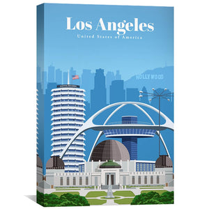 LA Canvas - Studio 324 Art 30 x 45cm / Unframed Canvas Print Clock Canvas