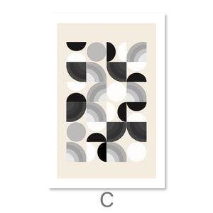 Labyrinth Puzzle Canvas Art C / 30 x 45cm / Unframed Canvas Print Clock Canvas