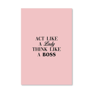 Lady Boss Canvas Art Clock Canvas