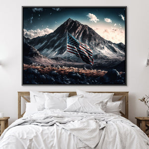 Land of the Free Canvas Art Clock Canvas
