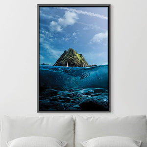 Land of Turtle Canvas Art Clock Canvas