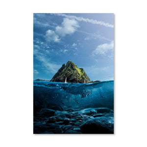 Land of Turtle Canvas Art Clock Canvas