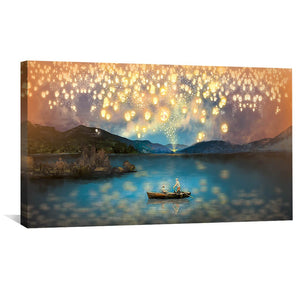Lantern Views Canvas Art 50 x 25cm / Unframed Canvas Print Clock Canvas