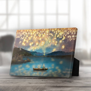 Lantern Views Desktop Canvas Desktop Canvas 25 x 20cm Clock Canvas