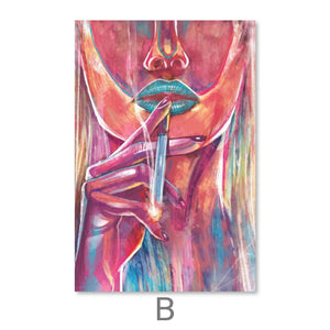 Late Night Vibes Canvas Art B / 30 x 45cm / Unframed Canvas Print Clock Canvas