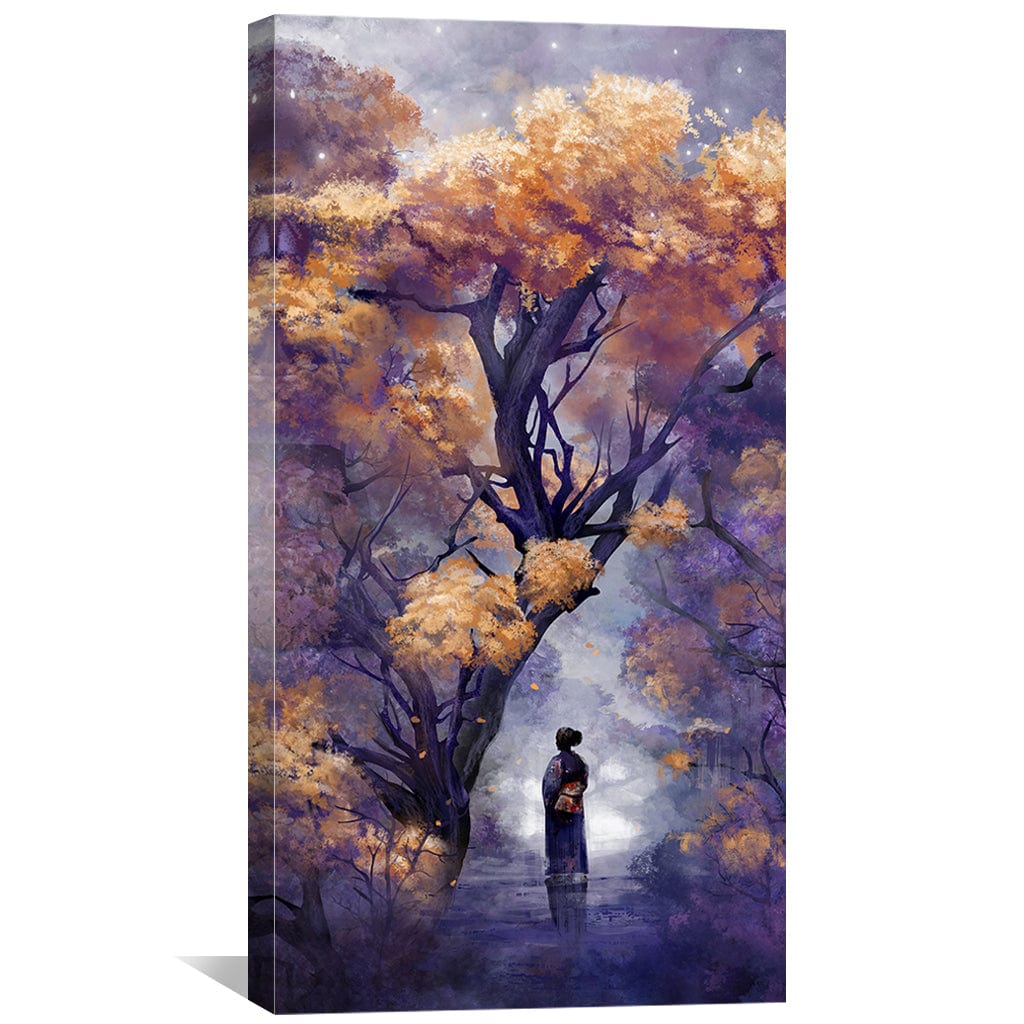 Lavender Haze Canvas Art Clock Canvas