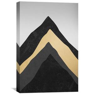 Layer Mountain Canvas Art 30 x 45cm / Unframed Canvas Print Clock Canvas