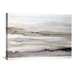 Layered Stretched Canvas Art Clock Canvas