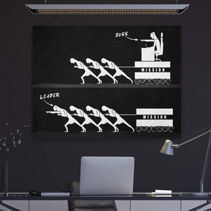 Leaders Lead Canvas Art Clock Canvas