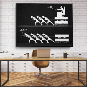 Leaders Lead Clock Canvas