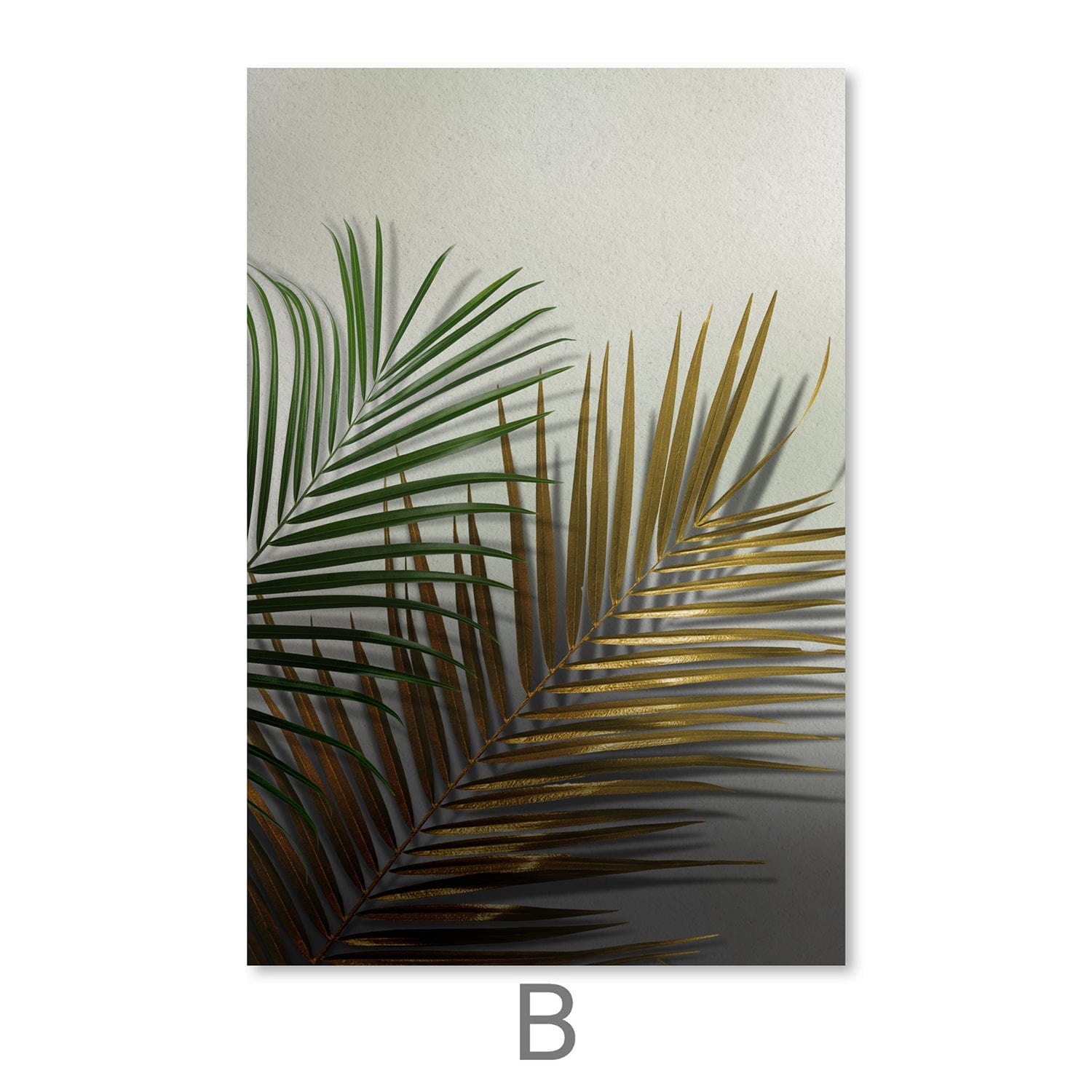 Leaves and Shadows Canvas Art Clock Canvas