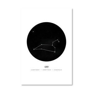 Leo Traits Canvas Art 40 x 50cm / No Board - Canvas Print Only Clock Canvas