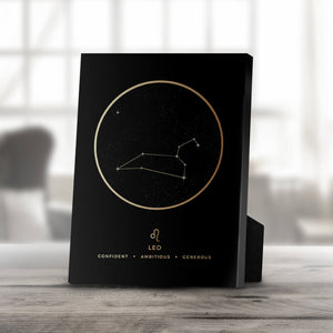 Leo Traits Desktop Canvas Desktop Canvas 20 x 25cm Clock Canvas