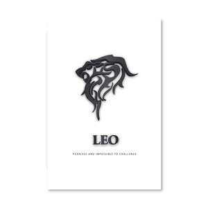 Leo - White Canvas Art Clock Canvas