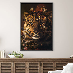 Leopard 3 Canvas Art 30 x 45cm / Unframed Canvas Print Clock Canvas
