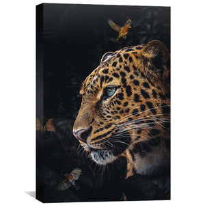 Leopard Couple 2 Canvas Art Clock Canvas