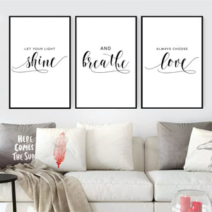 Let Your Light Shine Canvas Art Clock Canvas