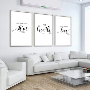 Let Your Light Shine Canvas Art Clock Canvas