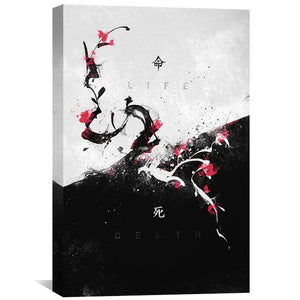 Life vs Death Canvas Art Clock Canvas