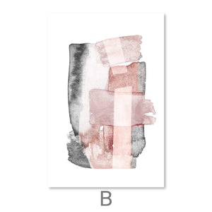 Light Contrast Canvas Art B / 30 x 45cm / Unframed Canvas Print Clock Canvas