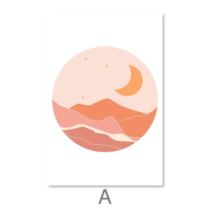 Light Horizon Canvas Art A / 30 x 45cm / Unframed Canvas Print Clock Canvas