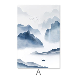 Light Landscape Canvas Art A / 30 x 45cm / Unframed Canvas Print Clock Canvas