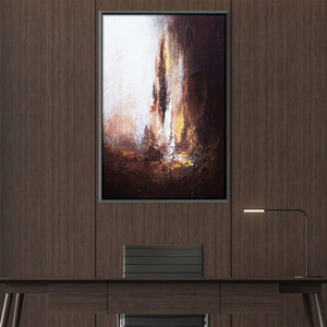 Light Of The Cave Canvas Art Clock Canvas