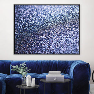 Light Purple Glitter Canvas Art 45 x 30cm / Unframed Canvas Print Clock Canvas