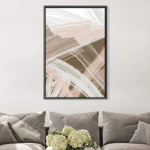 Lighter Brushes Canvas Art Clock Canvas