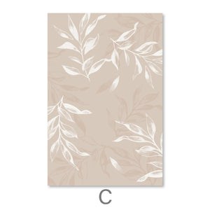 Lighter Leaves Canvas Art C / 30 x 45cm / Unframed Canvas Print Clock Canvas