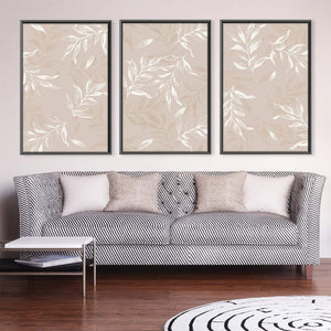 Lighter Leaves Canvas Art Clock Canvas