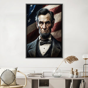 Lincoln The Free Canvas Art Clock Canvas