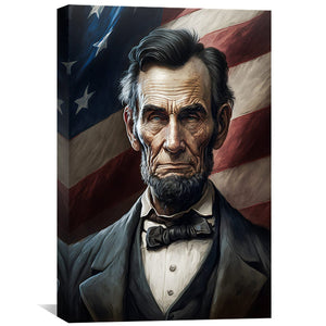 Lincoln The Free Canvas Art Clock Canvas