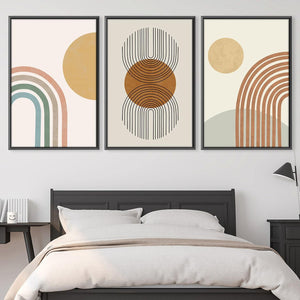 Lines and Circles Canvas Art Clock Canvas