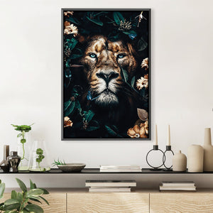 Lion 1 Canvas Art Clock Canvas