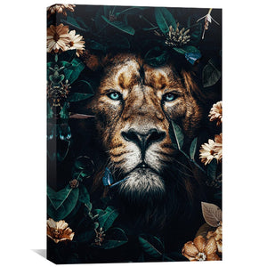 Lion 1 Canvas Art Clock Canvas