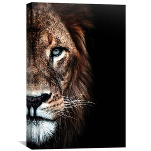 Lion Duet Canvas Art Clock Canvas