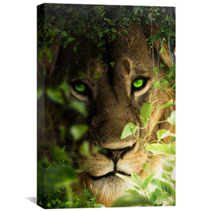 Lion Portrait Canvas Art 30 x 45cm / Unframed Canvas Print Clock Canvas