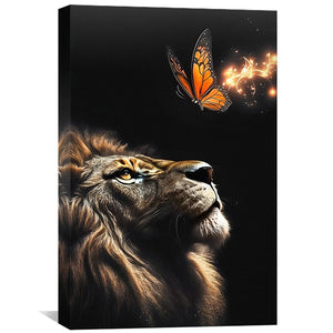 Lion Tranquility Canvas Art Clock Canvas