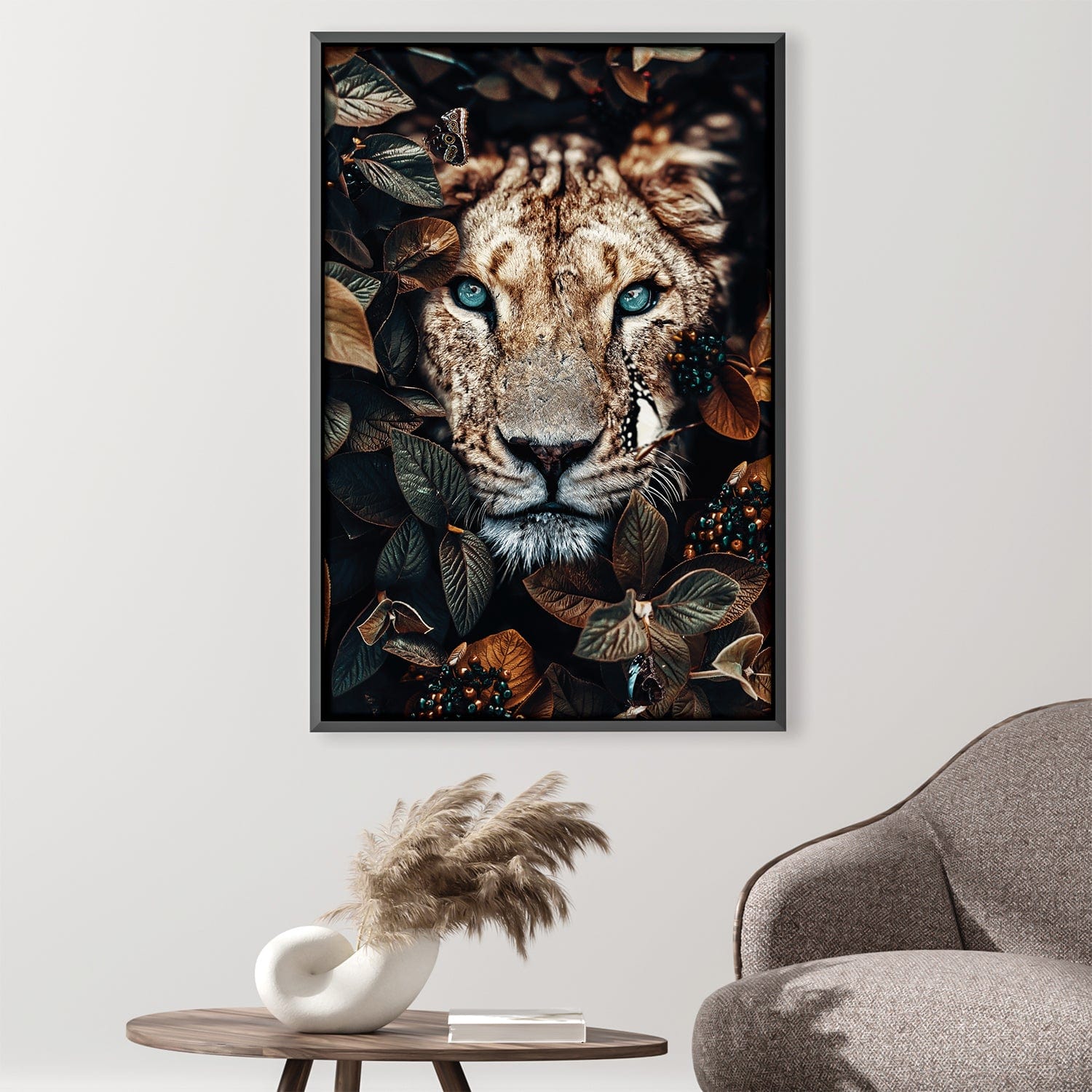 Lioness 1 Canvas Art 30 x 45cm / Unframed Canvas Print Clock Canvas