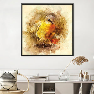 Little Bird Canvas Art 30 x 30cm / Unframed Canvas Print Clock Canvas