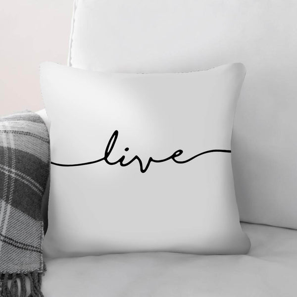 Live laugh love throw sales pillows