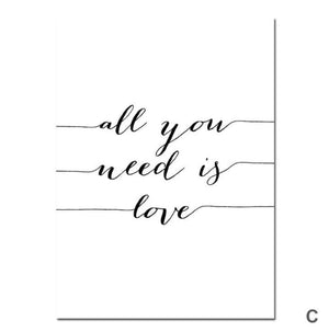 Live Simply Canvas Art C / 40 x 50cm / No Board - Canvas Print Only Clock Canvas