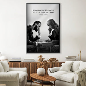 LJ vs MJ Canvas Art Clock Canvas