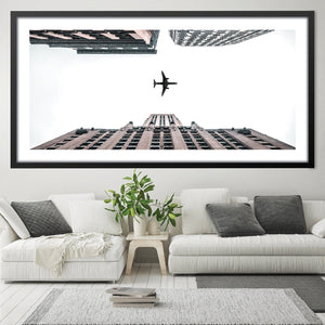 Looking Up Print Art Clock Canvas