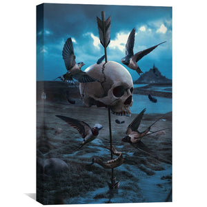 Lost Battlefield Canvas Art Clock Canvas