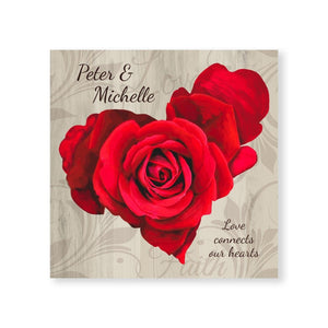 Love Connects Our Hearts Canvas Art Clock Canvas