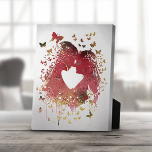 Love in the Butterflies Desktop Canvas Desktop Canvas Clock Canvas