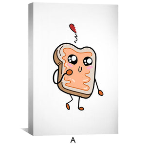 Love Sandwich Canvas Art Clock Canvas