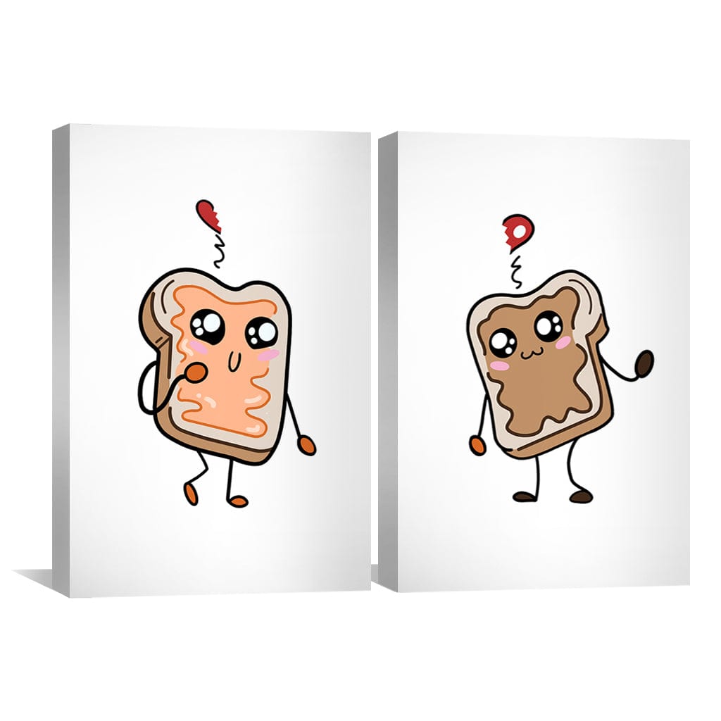 Love Sandwich Canvas Art Clock Canvas